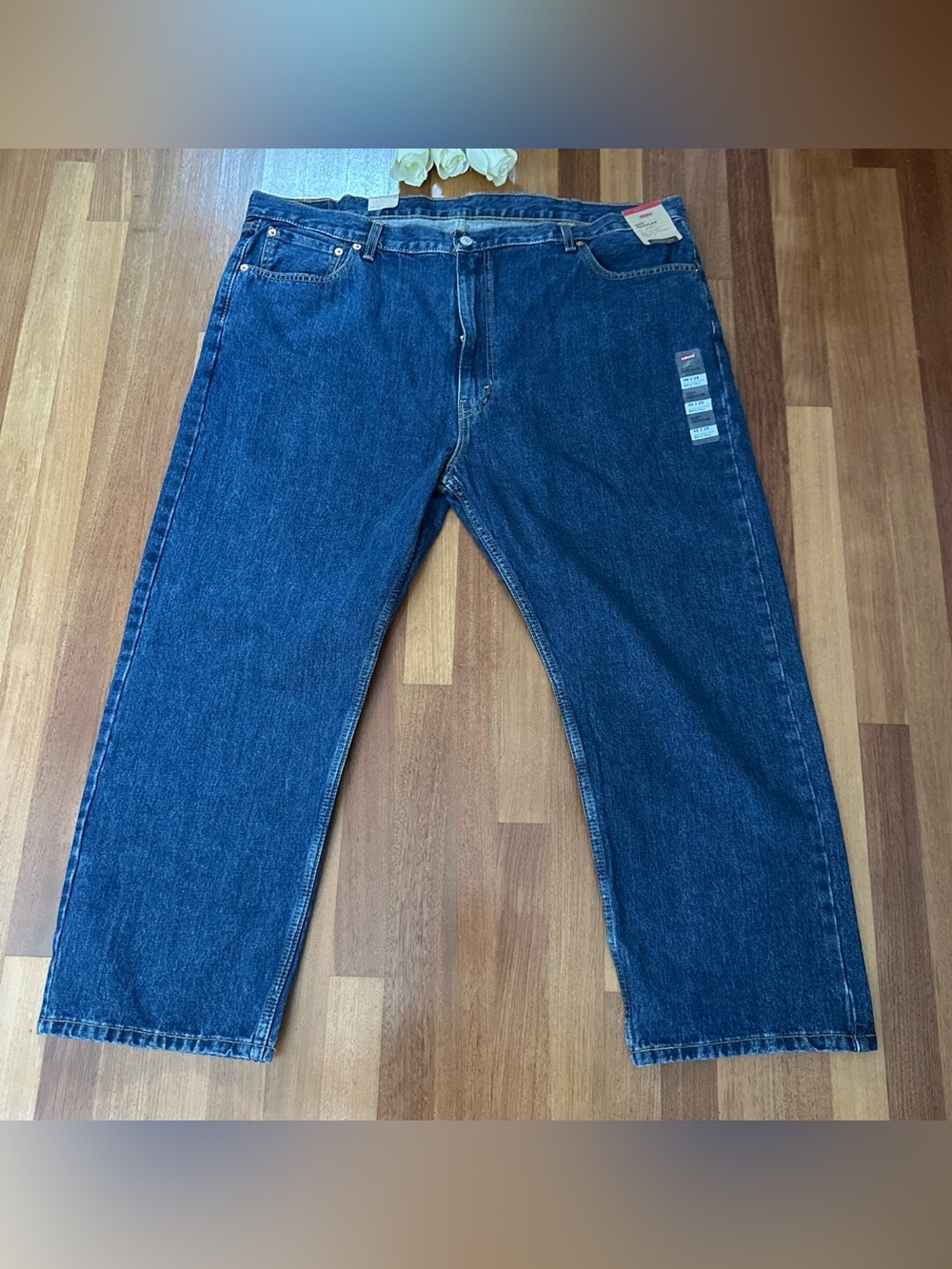 Levi's Men's Relaxed Fit Dark Blue Denim Jeans